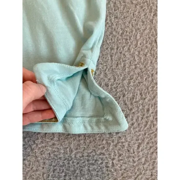 J Jill Tank Top Large Embroidered V-Neck Sleeveless Blouse Stretch Gold Beach - Picture 3 of 13